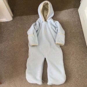 RALPH LAUREN LAYETTE BABY BOY FLEECE BUNTING- 9 MONTHS
